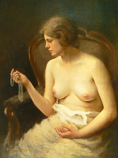 Stanislav Feikl Nude girl by Czech painter Stanislav Feikl, Spain oil painting art